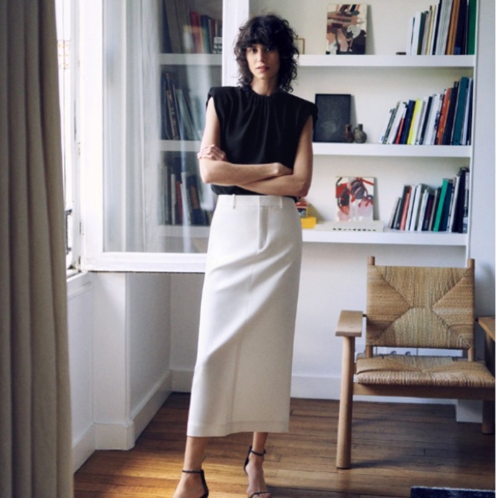 Zara long slit skirt